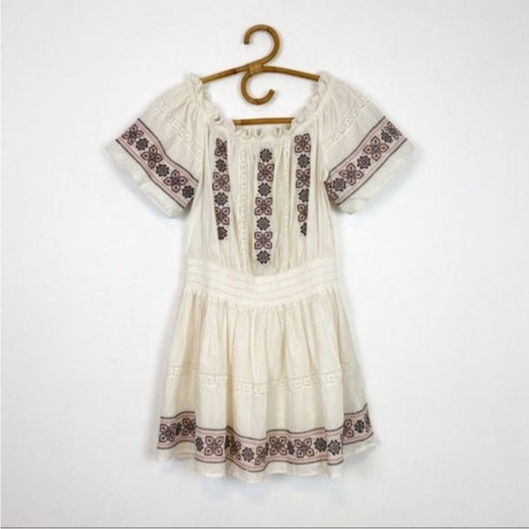 LoveShackFancy | Polly Embroidered Cotton Dress Size L - Picture 5 of 12